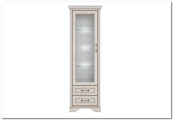 Шкаф-витрина Stylius (Стилиус) B169-REG1W2S BRW заказать по цене 34 400 руб. в Омске