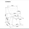Кресло Signal CARMEN VELVET (оливковый) заказать по цене 23 645 руб. в Омске