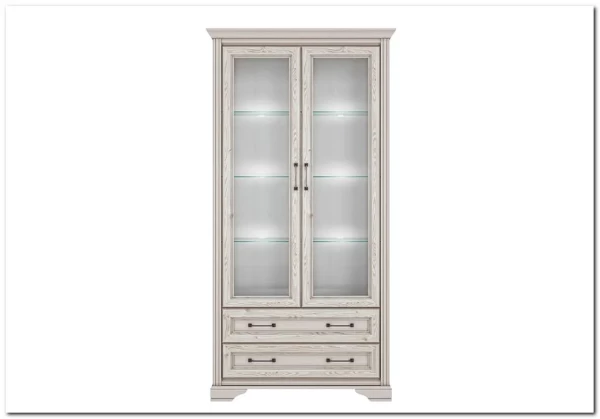 Шкаф-витрина Stylius (Стилиус) B169-REG2W2S BRW заказать по цене 49 740 руб. в Омске Шкаф-витрина Stylius (Стилиус) B169-REG2W2S BRW заказать по цене 49 740 руб. в Омске