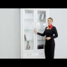 Шкаф-витрина Stylius (Стилиус) B169-REG2W2S BRW заказать по цене 49 740 руб. в Омске