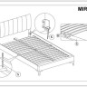 Кровать Signal MIRAGE VELVET TAP. 186 черный/золотой 160/200 заказать по цене 70 349 руб. в Омске
