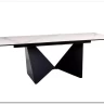 Стол обеденный Signal PETERSON Ceramic 160 раскладной (Statuario Venato белый/черный мат) заказать по цене 173 542 руб. в Омске