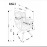 Стул кухонный Halmar K572 поворотный (кремовый/черный) заказать по цене 21 713 руб. в Омске