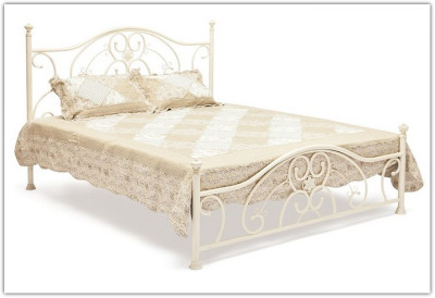 Кровать металлическая ELIZABETH 160*200 Античный белый (Antique White)