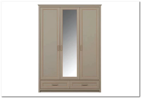 Шкаф с зеркалом Классик SZF2D1L2S глиняный серый БРВ заказать по цене 105 620 руб. в Омске
