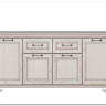 Тумба Stylius (Стилиус) B169-KOM4D2S BRW заказать по цене 39 880 руб. в Омске