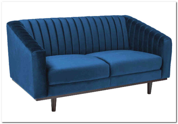 Диван ASPREY 2 Velvet Bluvel 86  Signal (синий) заказать по цене 82 841 руб. в Омске