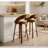 Стул барный Halmar H-110 (кремовый/ореховый) заказать по цене 17 259 руб. в Омске