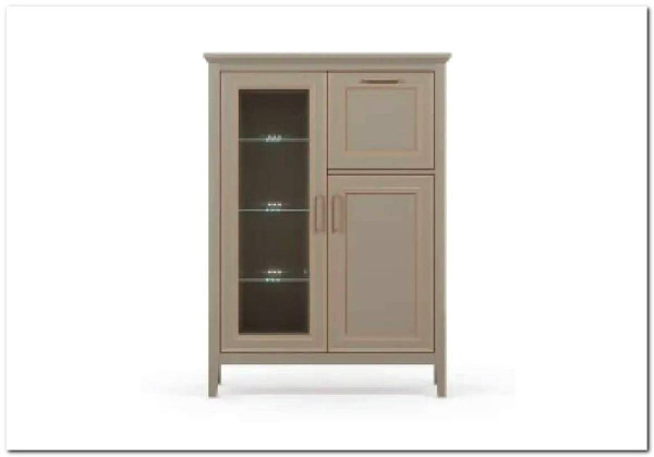 Тумба-витрина Classic глиняный серый KOM1W1D1B BRW заказать по цене 32 910 руб. в Омске