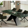 Стол обеденный Signal WESTIN Ceramic 160 раскладной (Verde Alpi морской/черный мат) заказать по цене 162 704 руб. в Омске