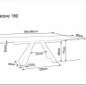 Стол обеденный Signal SALVADORE Ceramic 160 раскладной (Verde Alpi морской/черный мат) заказать по цене 148 199 руб. в Омске