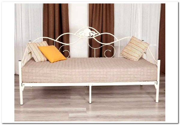 Купить Кровать Federica (mod. AT-881) 90*200 см (Day bed), Белый (butter white) с доставкой по России по цене производителя можно в магазине Другая Мебель в Омске
