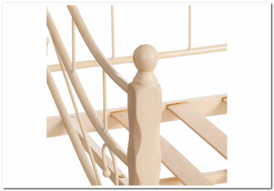 Кровать-софа CANZONA Wood slat base Белый (butter white)