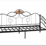Купить Кровать Federica (mod. AT-881) 90*200 см (Day bed), красный дуб/черный с доставкой по России по цене производителя можно в магазине Другая Мебель в Омске