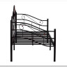 Купить Кровать Federica (mod. AT-881) 90*200 см (Day bed), красный дуб/черный с доставкой по России по цене производителя можно в магазине Другая Мебель в Омске