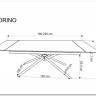 Стол обеденный Halmar VITORINO 160 раскладной (белый мрамор/черный) заказать по цене 75 359 руб. в Омске