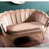 Диван SIGNAL CAMELLIA 2 Velvet Bluvel 28 (бежевый/золотой) заказать по цене 42 092 руб. в Омске