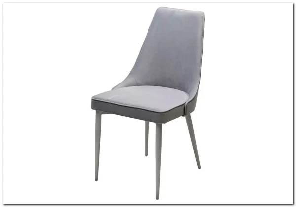 Стул NEPAL-P СВЕТЛО-СЕРЫЙ BM-4, велюр/ белый каркас заказать по цене 7 100 руб. в Омске