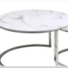 Комплект Signal ATLANTA B, 2 стола журнальных (эффект белого мрамора/хром) заказать по цене 30 330 руб. в Омске