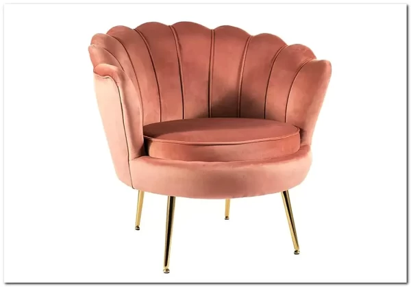 Кресло SIGNAL CAMELLIA Velvet Bluvel 52 (античный розовый/золотой) заказать по цене 27 417 руб. в Омске