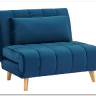 Диван BILLY VELVET TAP.188  Signal (синий/бук) заказать по цене 54 124 руб. в Омске