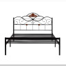 Купить Кровать Federica (mod. AT-881) 160*200 (Queen bed), красный дуб/черный с доставкой по России по цене производителя можно в магазине Другая Мебель в Омске