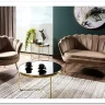 Кресло SIGNAL CAMELLIA Velvet Bluvel 28 (бежевый/золотой) заказать по цене 27 417 руб. в Омске