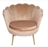 Кресло SIGNAL CAMELLIA Velvet Bluvel 28 (бежевый/золотой) заказать по цене 27 417 руб. в Омске
