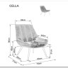 Кресло SIGNAL CELLA Brego 77 (оливковый/черный) заказать по цене 26 310 руб. в Омске