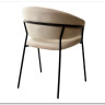 Стул ГЕММА цвет бежевый #H06 велюр / черный каркас заказать по цене 6 500 руб. в Омске