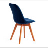 Стул TULIP SOFT (mod. 74) синий (HLR 63)/натуральный заказать по цене 5 390 руб. в Омске