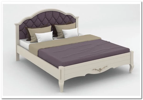 Кровать с каретной стяжкой Флоренция из массива бука заказать по цене 69 401 руб. в Омске