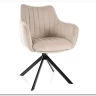 Стул кухонный Signal AZALIA Velvet Bluvel 30 поворотный (светло-бежевый/черный) заказать по цене 20 033 руб. в Омске
