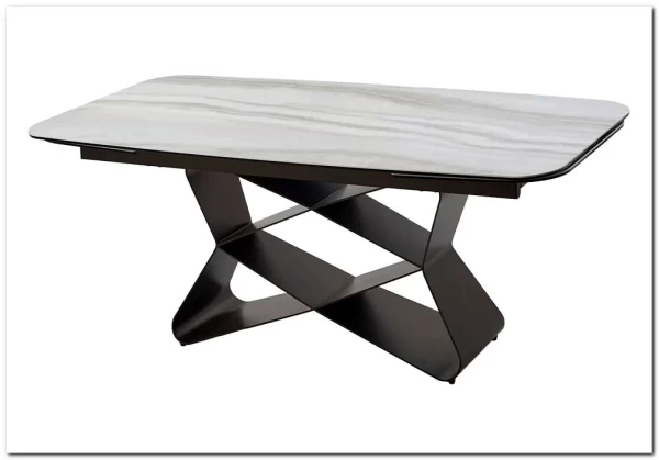 Стол ABSALON 180 ICE AGATE, керамика, стекло / Шоколадное золото каркас, ®DISAUR заказать по цене 109 700 руб. в Омске