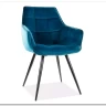 Стул кухонный LILIA VELVET  Signal (бирюзовый/черный) заказать по цене 15 867 руб. в Омске