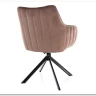 Стул кухонный Signal AZALIA Velvet Bluvel 38 поворотный (капучино/черный) заказать по цене 20 033 руб. в Омске