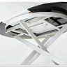 Стол TRENTO 120 HIGH GLOSS STATUARIO Белый мрамор глянцевый, керамика/ белый каркас заказать по цене 73 620 руб. в Омске