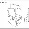 Кресло раскладное Halmar WONDER (бежевый) заказать по цене 45 905 руб. в Омске