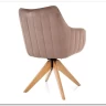 Стул кухонный Signal AZALIA D Velvet Bluvel 40 поворотный (темно-бежевый/дуб) заказать по цене 21 209 руб. в Омске