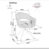 Стул кухонный Signal BORGO Raven 07 поворотный (серый/черный) заказать по цене 19 050 руб. в Омске