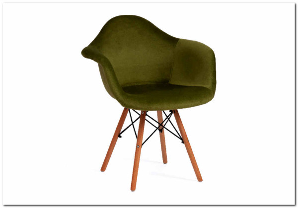 Кресло Secret De Maison CINDY SOFT (EAMES) (mod. 101) зеленый (HLR 54)/натуральный заказать по цене 7 720 руб. в Омске