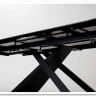 Стол LIVORNO 180 MATT WHITE MARBLE SOLID CERAMIC / BLACK заказать по цене 88 950 руб. в Омске