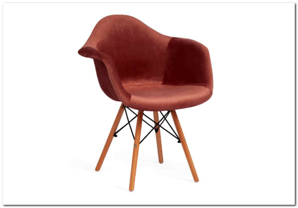 Кресло Secret De Maison CINDY SOFT (EAMES) (mod. 101) коралловый (HLR 44)/натуральный заказать по цене 7 720 руб. в Омске