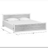 Купить Кровать Koen LOZ180x200 ясень снежный BRW с доставкой по России по цене производителя можно в магазине Другая Мебель в Омске
