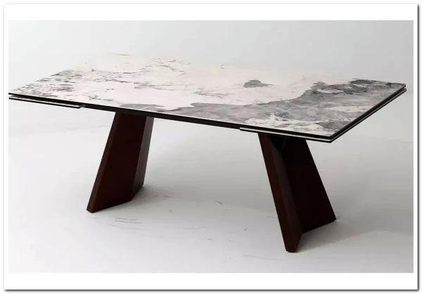 Стол BRIAN 200 MATTE PANDORA керамика на стекле/ Орех, ®DISAUR заказать по цене 133 100 руб. в Омске