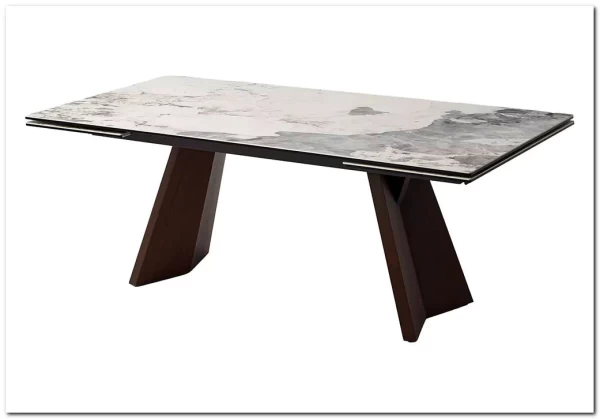 Стол BRIAN 200 MATTE PANDORA керамика на стекле/ Орех, ®DISAUR заказать по цене 133 100 руб. в Омске