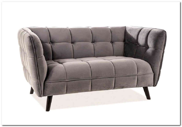Диван CASTELLO 2 Velvet Bluvel 14  Signal (серый) заказать по цене 90 051 руб. в Омске