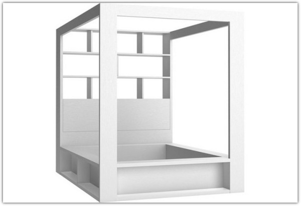 Купить Кровать со шкафом библиотечным и балдахином с основанием 160x200 4You by VOX с доставкой по России по цене производителя можно в магазине Другая Мебель в Омске