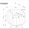 Кресло Halmar FRASER (кремовый) заказать по цене 36 716 руб. в Омске