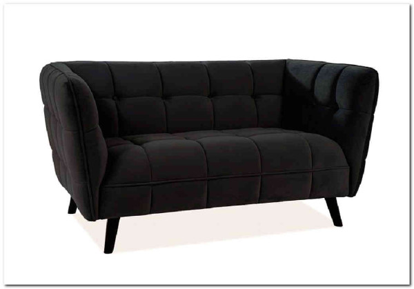 Диван CASTELLO 2 Velvet Bluvel 19  Signal (черный) заказать по цене 90 051 руб. в Омске